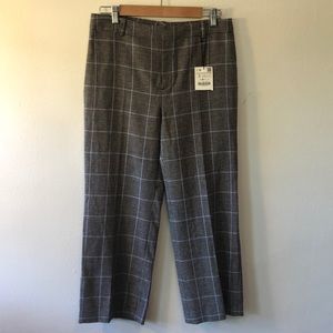 NWT Zara Woman Houndstooth Trousers - S